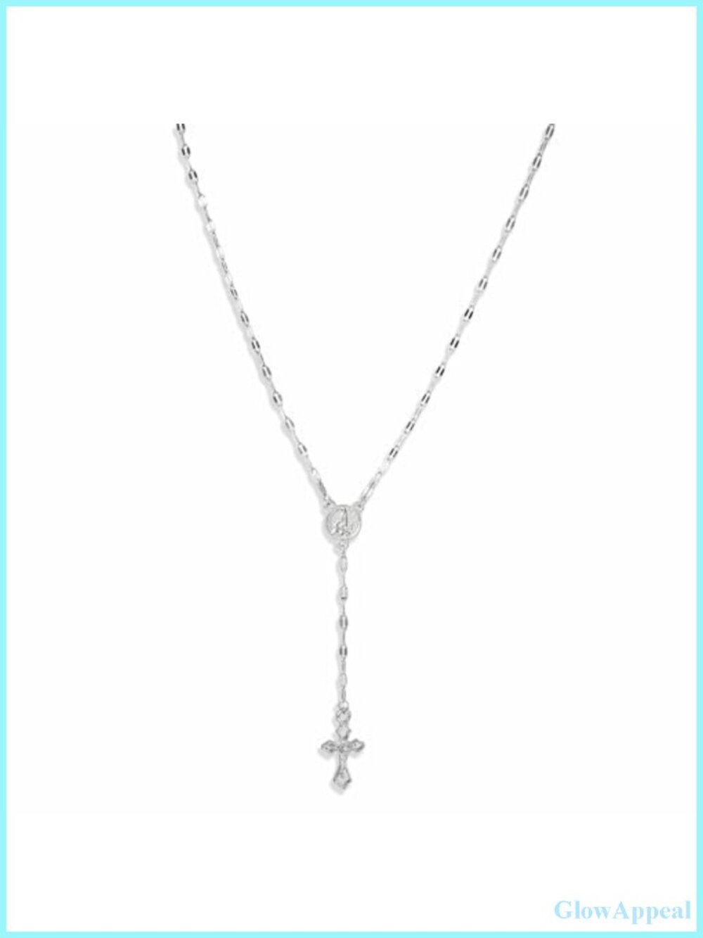 Y2K Irregular Y-Shaped Double-Layer Cross Chain Necklace